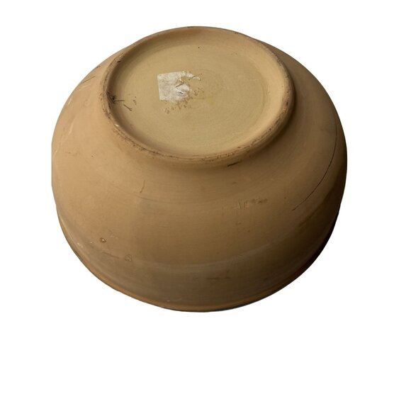 Vintage Ceramic Blue & Beige Mixing Bowl - Picture 4 of 5